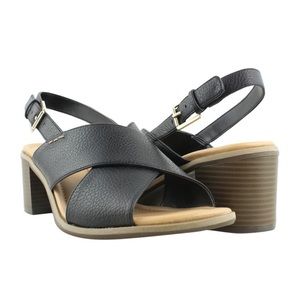 NEW Dr. Scholl’s Black Heel True Comfort Sandals